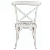 Wooden Antique Cross Back Dining Chair/Wedding Chair/white Chair thumbnail-3