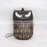 Handmade Leather Owl Cell Phone Case