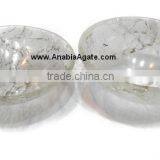 Crystal Quartz 2-Inch Bowls : Wholesale Agate Bowls Exporter : Gemstone Bowls thumbnail-2