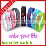 Cheap Price Wholesale Colourful Fashional Led Geneva Silicone Watch thumbnail-1