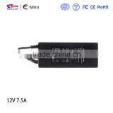 7.5A AC Adapter 12V DC Power Supply For Computers, Input AC 100V - 240V Output 12VDC 47Hz to 63Hz thumbnail-3
