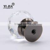 Plated Brass Clear Zinc Base Cabinet Hardware Glass Pulls thumbnail-3