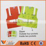 Reflective Safety Clothing Airport Walking Safety Vest With Pockets thumbnail-3