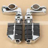 32MM Universal Long Angled Highway FootPeg Mount For Kawasaki Harley Suzuki Bar thumbnail-1