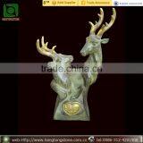 Bronze Deer Statue Head For Sale thumbnail-1