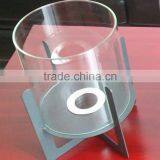 Decorative Iron Sheet Fireplace With Cylinder Glass thumbnail-1