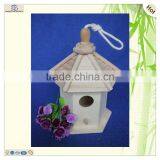 Handmade Oem Diy Paulownia Wood Cage Nest Birdhouses thumbnail-3