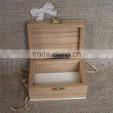 Small Handmade Business Card Wood Storage Box thumbnail-6