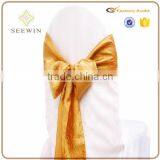Colorful Tafetta Fabric Chair Sash for Chair Decoration thumbnail-4