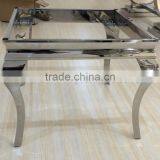 Square Marble Stainless Steel Frame Side Table thumbnail-6