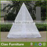 Outdoor Arabian Style Sun Bed Rattan Daybed With Gauze Shade thumbnail-3