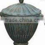 China Made Factory Directly Small Size Antique Cast Iron Urn HS-P-48B thumbnail-1