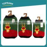 Fashion Design Christmas Reindeer Pattern Polyester Winter Knit Sweater for Dog thumbnail-2