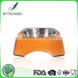 Biological Ecological Fashionable Bamboo Fiber Square Pet Bowl