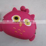 Owl Design Silicone Purse/Heart-Shaped Coin Purse thumbnail-2