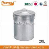 Unique Garage Diamond Plate Galvanized Steel Dustbin thumbnail-3