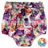 Cute Girls Summer Bowknot Cotton Floral High Waist Cotton Bloomers For Kids thumbnail-2