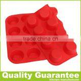 24 Holes Mini Round Silicone Muffin Pan Easy Cake Mold Microwave Oven Cake Pan Cookie Pan thumbnail-3