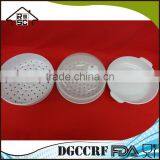 Classic Food Grade Plastic 2 Tier Microwave Steamer Food Cooker Container thumbnail-2