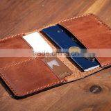 Custom Cheap 100% Cow Leather Passport Holder, Travel Card Holder thumbnail-3