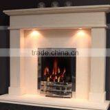 Professional LimeStone Marble Electric Fireplace With CE Certificate thumbnail-1