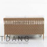 Harrison Left Hand Wicker Bench - Outdoor Conversation Sofa - Vietnam Wicker Furniture thumbnail-5