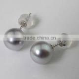 6.5-7 mm Grey Akoya Pearl Jewelry Earring thumbnail-3