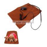 Small Electric Dog Heating Pad Pet Cat Puppy Heat Mat S Size Brown Color thumbnail-3