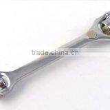 8 IN 1 40Cr Flexible Head Combination Dog Bone Wrench &adjustable Wrench&allen Wrench Set thumbnail-4