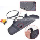 2016 4.3" LCD 4 Parking Sensors Camera Car Rearview Mirror Reverse Radar System thumbnail-2