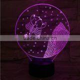 Best Gift 7 Colors Changed Constellation Horoscope Shape 3D Lamp Night Light thumbnail-3