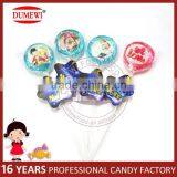 OEM Printing Sliced Assorted Fruits Flat Handmade Lollipop Hard Candy thumbnail-3