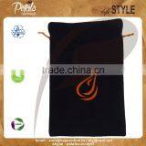High Quality Drawstring Pouch With Customized Logo - Velvet Drawstring Pouch With Satin Lining - With Embroidery Logo - Luxary thumbnail-6