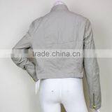 China Clothing Factory Custom Women Moto Leather Jacket thumbnail-5