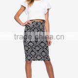 2015 New Fashion Damask Printed Pencil Skirt for Ladies 51025# thumbnail-2