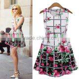 Hot Fashion OEM Elegant Floral Women Dresses/ Short Evening Party Dress/casual Dress thumbnail-1