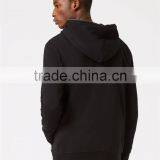 Plain Black Half Zip Classic Fit Hoodie With Zipper Pockets Front Blank Men Sweatshirt With Custom Tags thumbnail-3