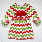 Wholesale Girls Chevron Dress Toddler Girl Dresses Simple Dress For Kids thumbnail-2