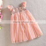 Girl Persnickety Remake Well Dressed Wolves Red Sequin Dress With Chiffon Ruffle Girl Sequin Dress thumbnail-3