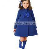 Zm50343b Winter New Style Children Clothes Girls Wholesale Bowknot Kid Coat thumbnail-2