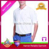 Knit Collars White Men Polo Shirt Supplier in China thumbnail-1