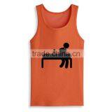 Latest Top Design Wholesale Silk Screen Funny Printed Bulk Open Side Tank Top thumbnail-4