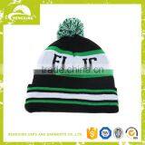 Custom Print Wooly Hat With Bobble,winter Pom Poms Decorate Beanie Hat thumbnail-4