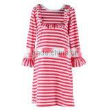 2017 Smocked Children Clothing Wholesale Girl Dresses Cotton Ruffle Bib Long Sleeve Dresses thumbnail-2