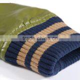 Men's Varsity Military Style Jacket With Leather Sleeves thumbnail-6