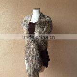 Blanket Scarf Style of Warm Shawl, Large Shawl, Beige Shawl Hand Knit for Women With Black, Ivory Off White, Taupe Shawl, Fring thumbnail-3