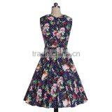Walson Womens Ladies New Floral Vintage 1950s Rockabilly Vintage Tea Dress thumbnail-3