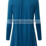Women's Long Sleeve Plain Blank Solid Color Modal t Shirts Manufacturer in China thumbnail-3