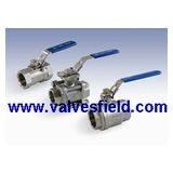 2PC Ball Valve, NPT / BSP / DIN2999 Threaded Ends, 1000 Psi / 1000 WOG