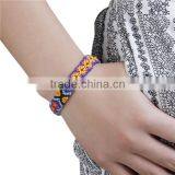 Unique Design Braiding Cord Multicolor Pattern Cotton Boho Chic Bracelets thumbnail-3